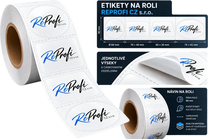 Etikety na roli